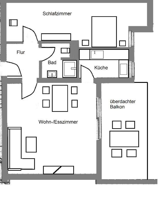 Ferienwohnung Frieda Mit Ueberdachtem Balkon ヴィンターベルク エクステリア 写真